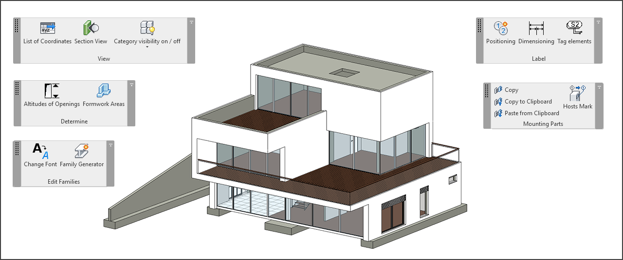 Fonctionnalités de SOFiSTiK BIM Tools