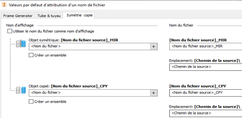 valeur d'attribution du nom