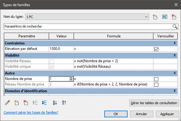 Etape 5 - types de famille - Revit