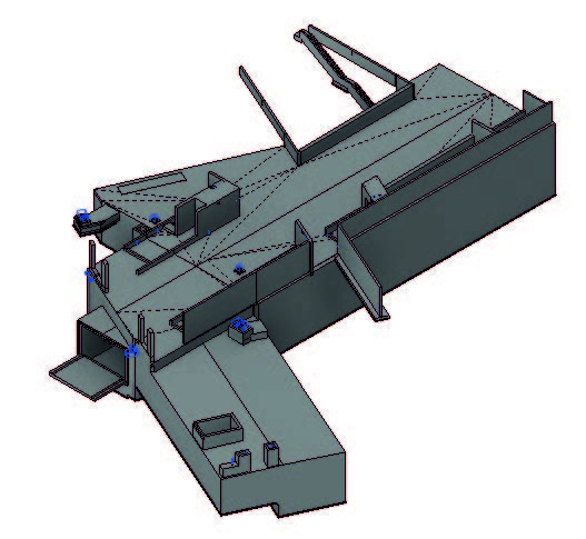 Modèle Revit de la station La Courrouze - collaboration SOFiSTiK