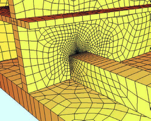 Gros plan sur les éléments finis collaboration SOFiSTiK Revit