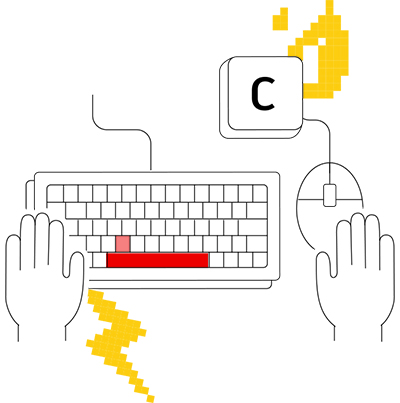 utiliser les 2 mains dans AutoCAD