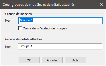 Créer groupes de modèles et de détails attachés