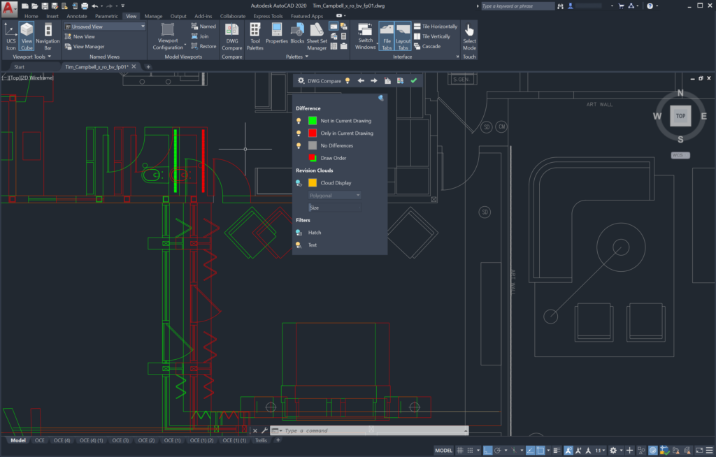 Comparaison de fichiers DWG