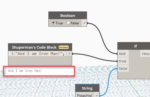 dynamo et code block