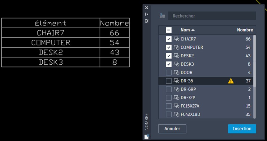 element & nombre autocad 2022