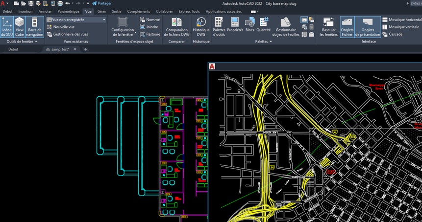 fenêtre flottante autocad 2022