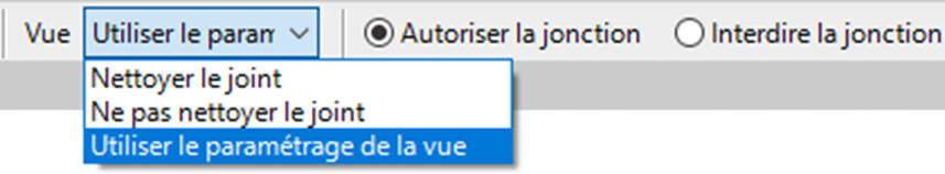 Utiliser le paramétrage de la vue