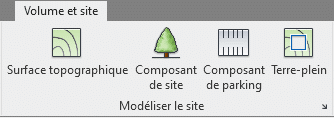 Outil revit volume et site