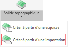 Importation solide topographique