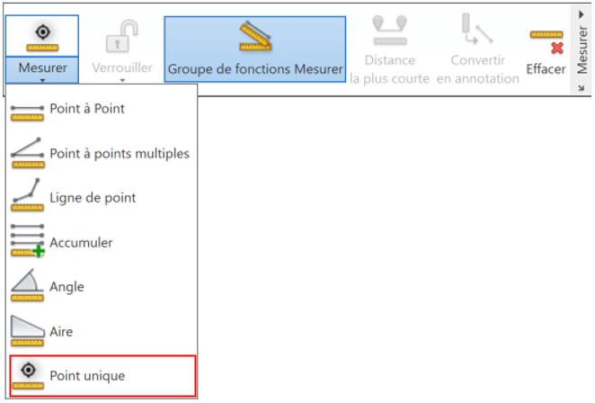 Mesure point unique