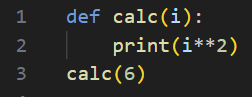 Calcul du carré d'un nombre Python