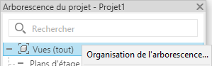 Revit - Organisation de l'arborescence