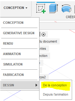 Dessin de la conception