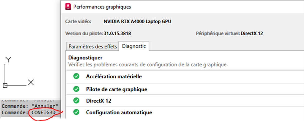 acceleration graphique autocad