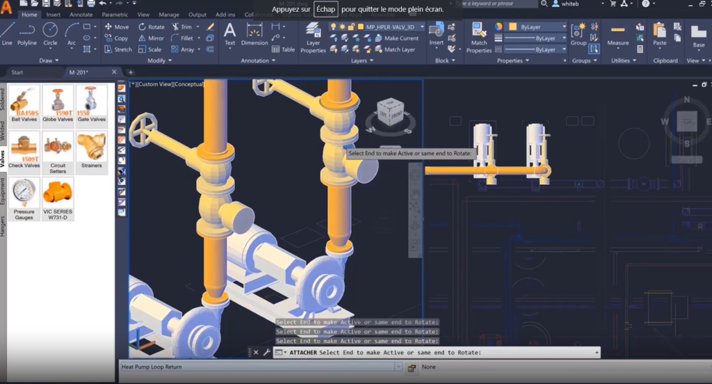 Autodesk Fabtication CADmep Dessin d'exécution dans CADmep